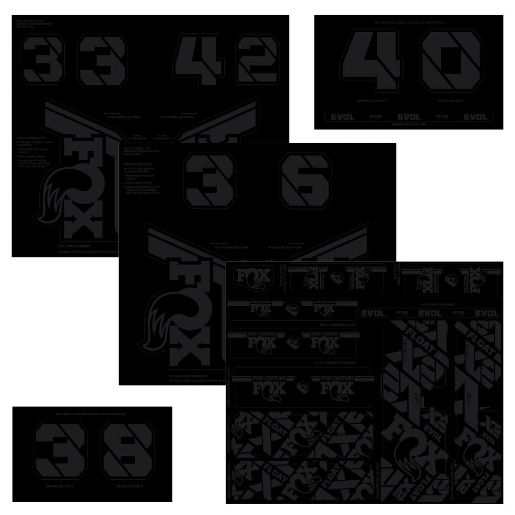 Fox Photo Store Fox Lower Leg Decal – Biked Cairns