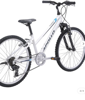 Apollo Paris Youth Mountain Bike Gloss White - **Ex Floor Stock