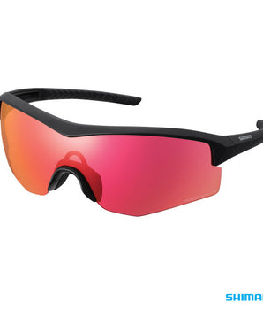 A photo of the Matte Black Shimano Spark Sunglasses.