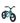 A photo of the Ocean/teal DK Nano balance bike, with black tyres, seat and handlebars.