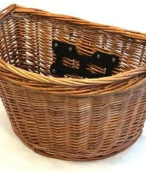 Quick Release Front Wicker Basket With Handle
